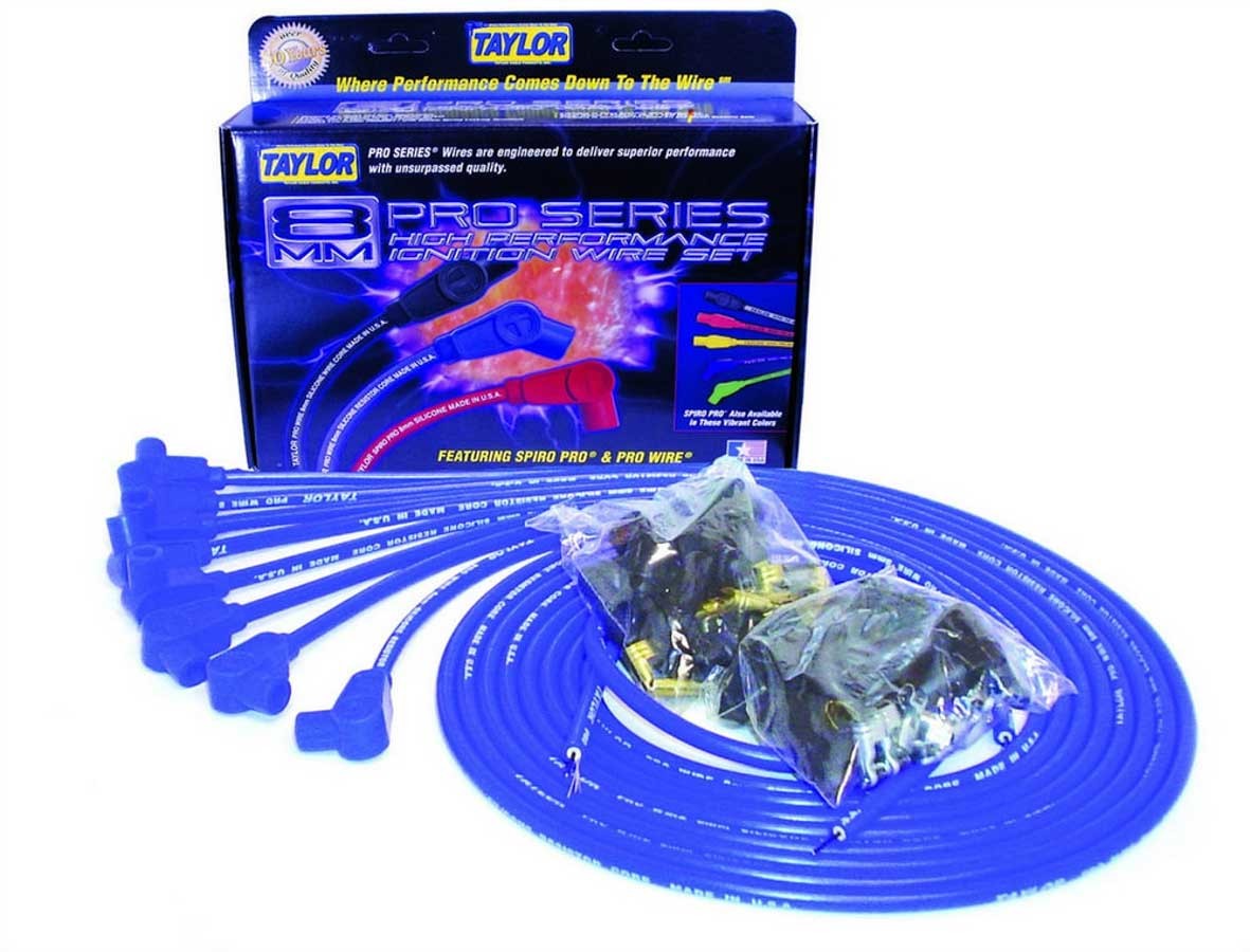 TAYLOR/VERTEX — TAYLOR/VERTEX 8mm Blue Pro Wire 90 Dgr
