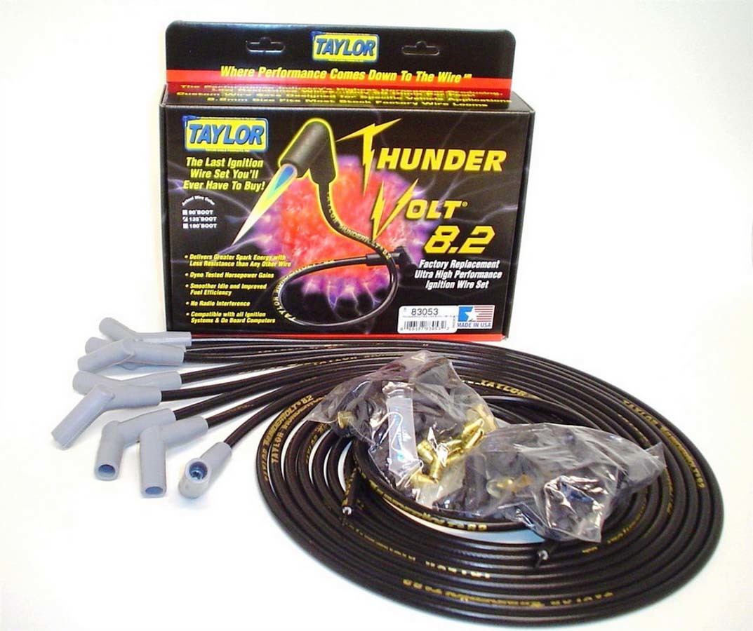 Univ Thundervolt Plug Wire Set 135 deg Black