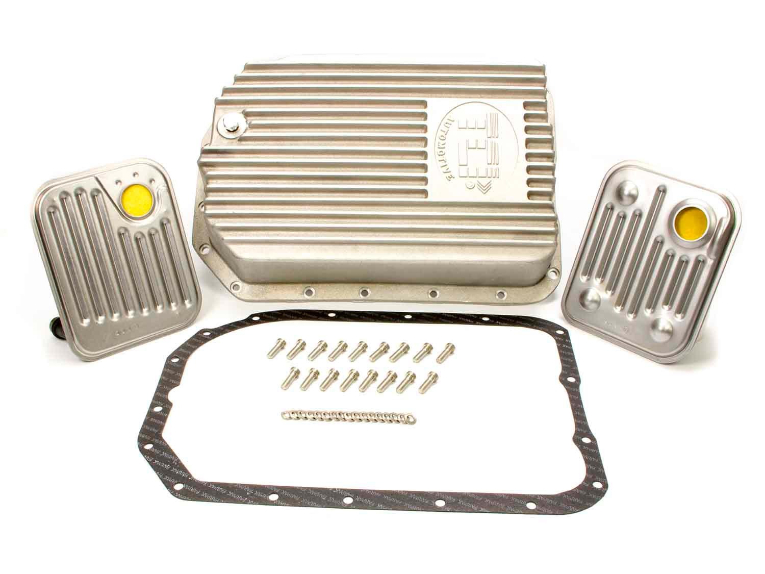 TCI 278000 Transmission Pan, Deep Sump, Adds 2.0 qt Capacity, Aluminum, Natural, GM 4L80E / 4L85E, Kit