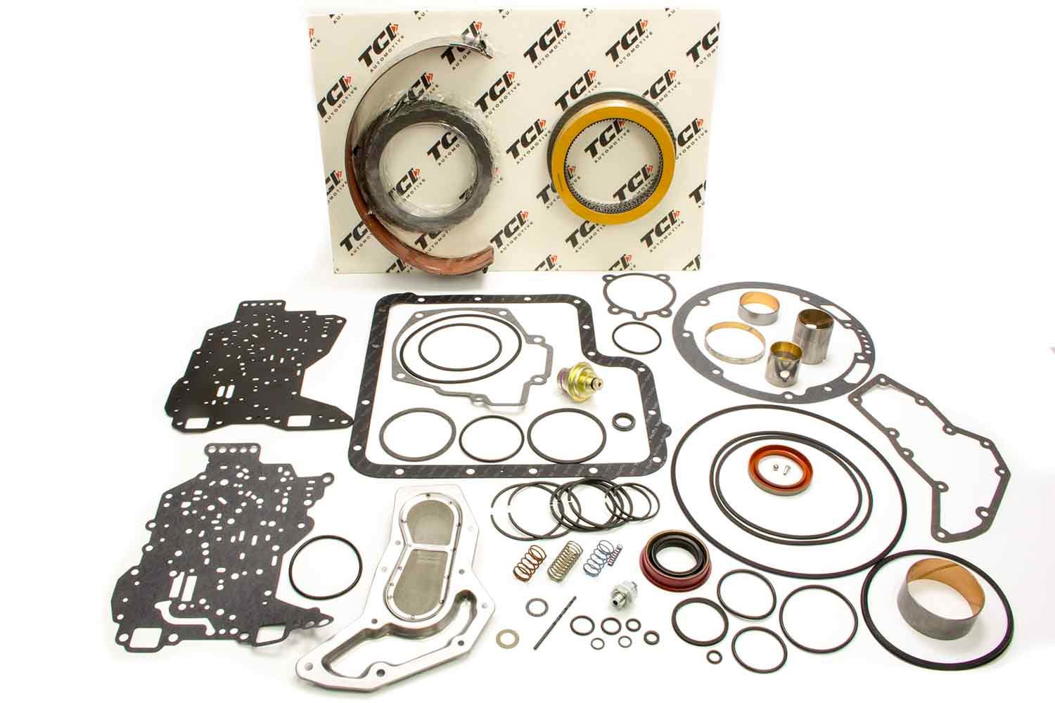 TCI 448900 Transmission Rebuild Kit, Automatic, Pro Super, Clutches / Bands / Filter / Gaskets / Seals, Modulator, Valve Body, C6, Kit
