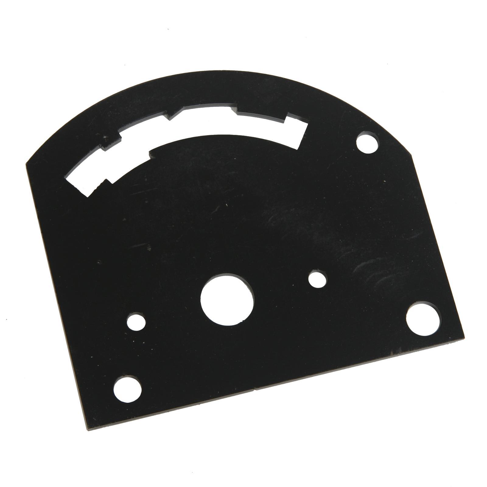 4-Speed Reverse Pattern Gate Plate Black Steel
