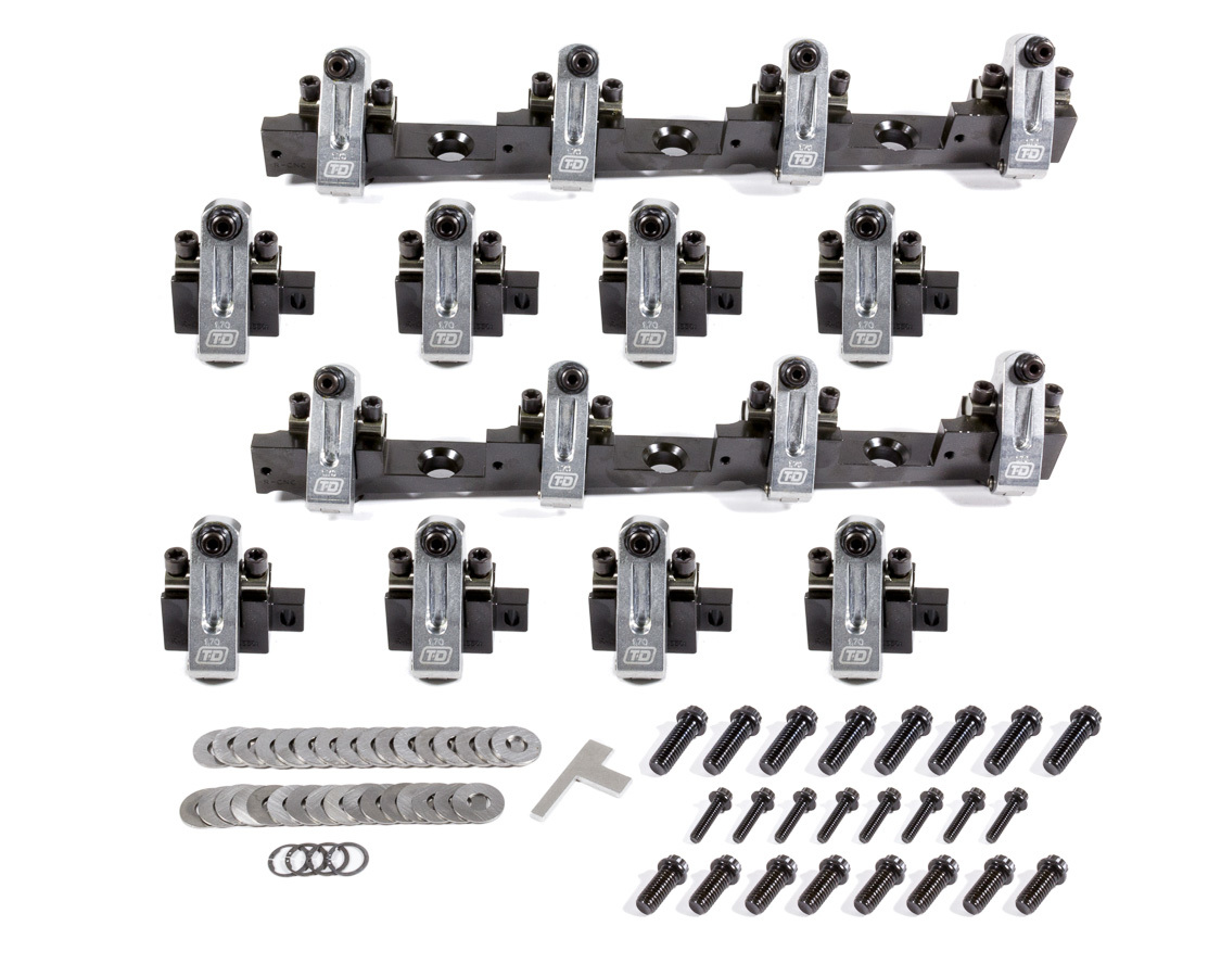 T AND D MACHINE — T AND D MACHINE BBC Shaft Rocker Arm Kit 1.70/1.70 Ratio