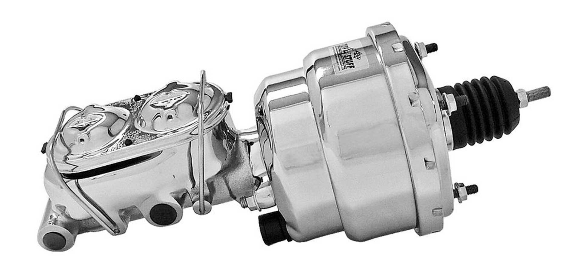 TUFF-STUFF — TUFF-STUFF 7in Brake Booster Chrome w/2018NA Master Cylinder