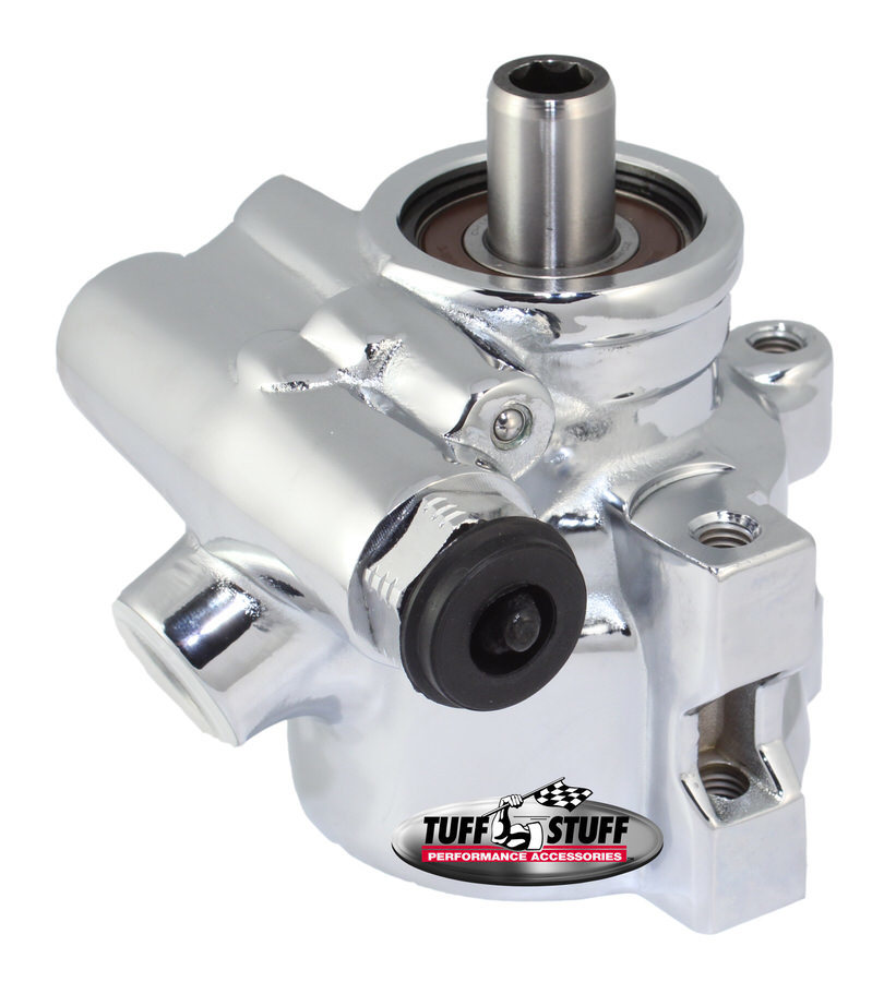 Tuff Stuff 6175ALD-1 Power Steering Pump, GM Type 2, 3 gpm, 1200 psi, Aluminum, Chrome, Universal, Each