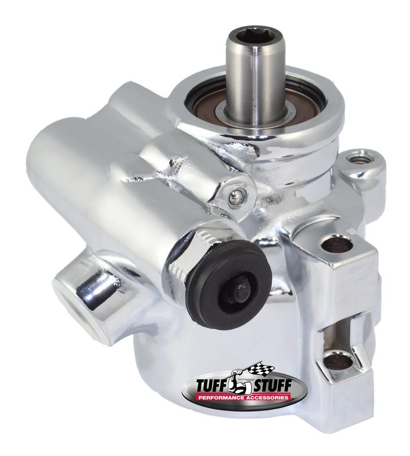 Tuff Stuff 6175ALD-7 Power Steering Pump, GM Type 2, 3 gpm, 1200 psi, Aluminum, Chrome, Universal, Each