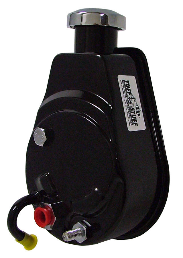 Tuff Stuff 6188B Power Steering Pump, Saginaw, 3 gpm, 1200 psi, Steel, Black Powder Coat, Universal, Each