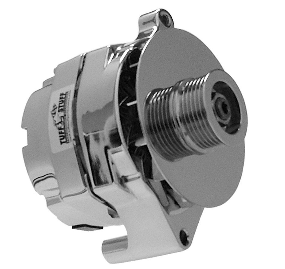 TUFF-STUFF — TUFF-STUFF Ford Alternator Chrome 1 Wire 6 Groove Pulley