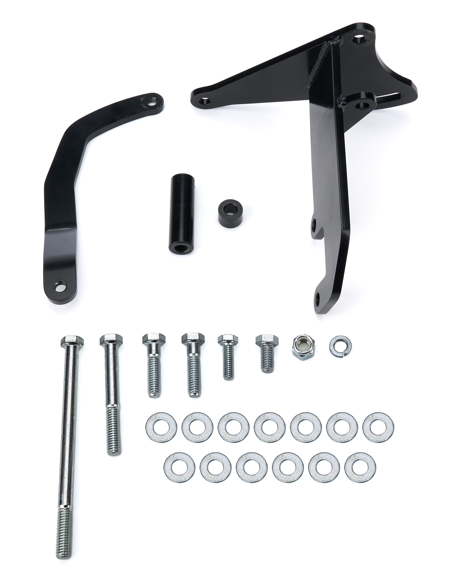 TUFF-STUFF — TUFF-STUFF Alternator Bracket SBC Long Water Pump Black