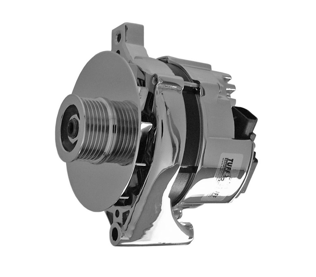 TUFF-STUFF — TUFF-STUFF Ford Alternator 5.0L 100 Amp Chrome