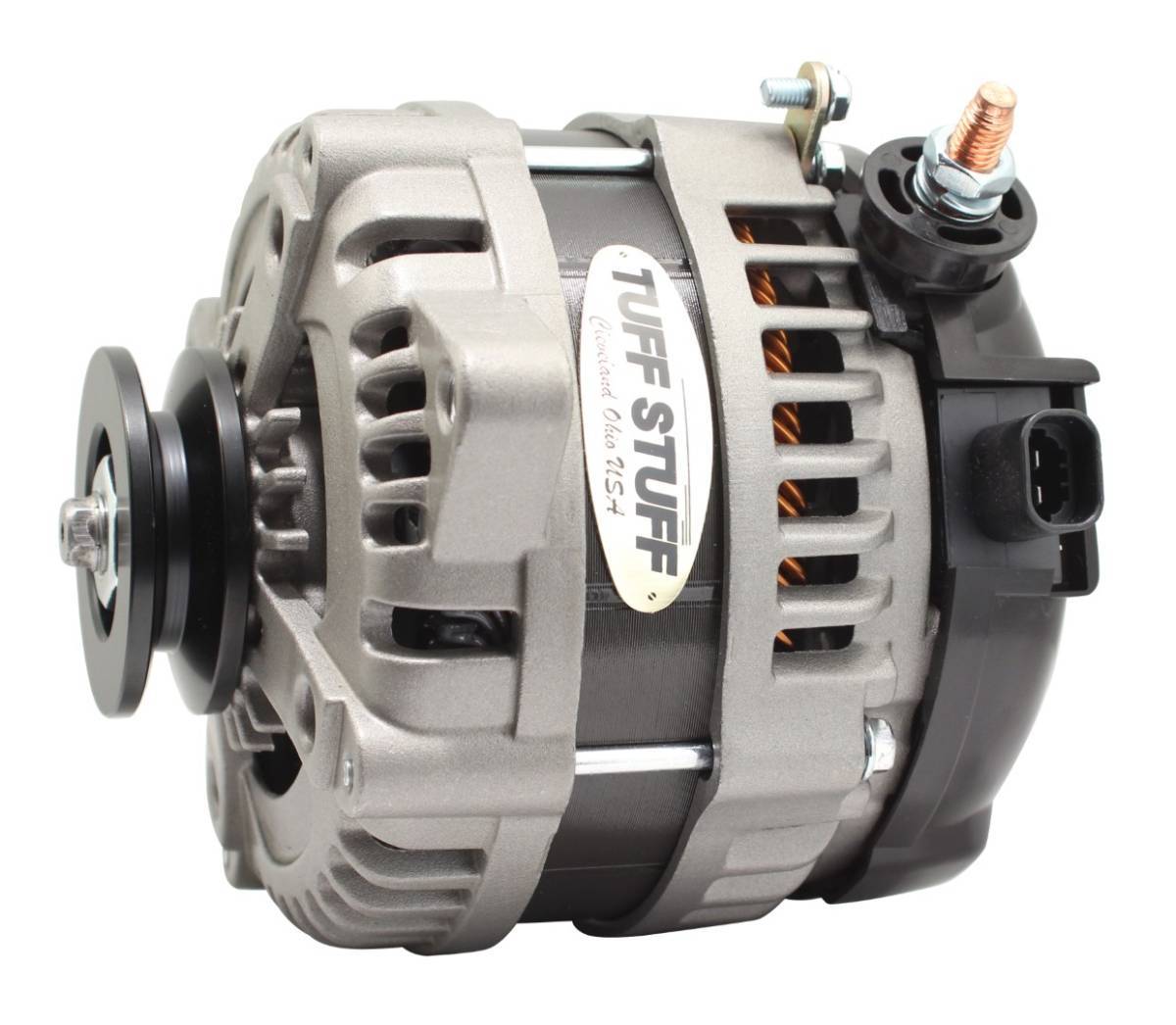 TUFF-STUFF — TUFF-STUFF 225 MAX AMP Alternator 1-Groove 1-Wire Cast