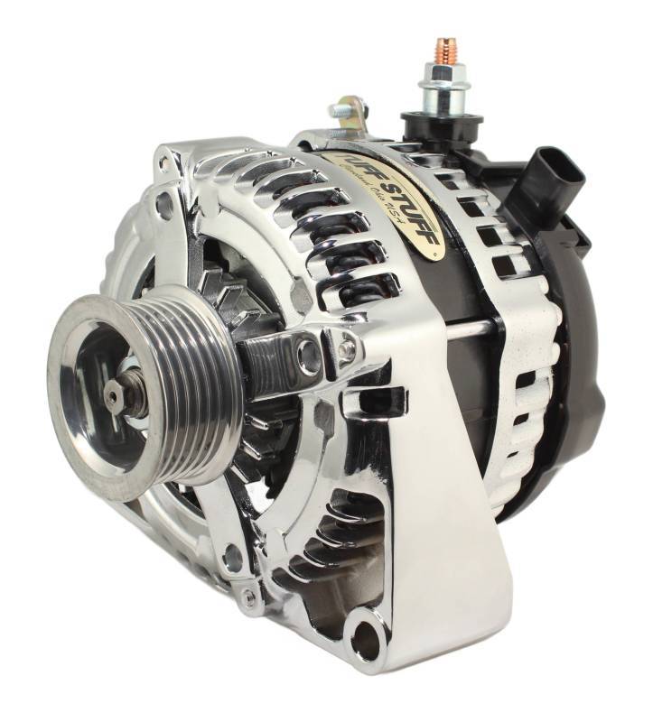 TUFF-STUFF — TUFF-STUFF LS225 Max Amp Alternator 6 Groove 1-Wire Chrome