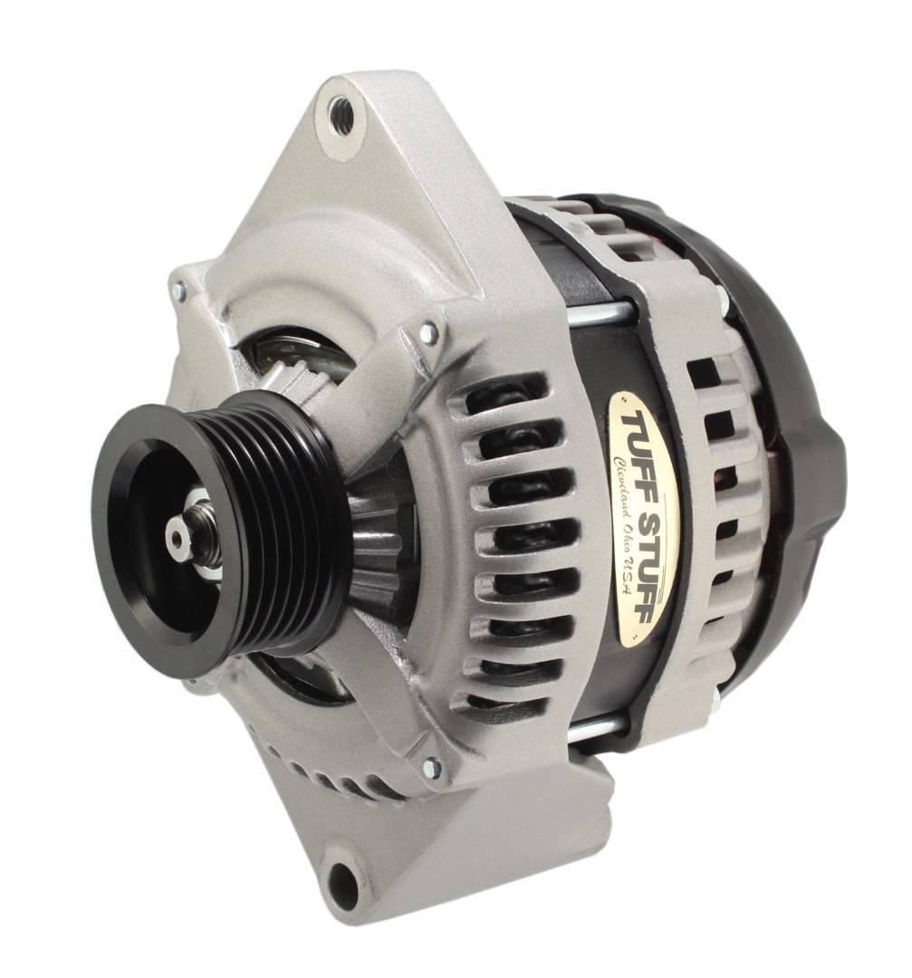 TUFF-STUFF — TUFF-STUFF 225 MAX AMP Alternator 6 Groove 1 Wire Cast
