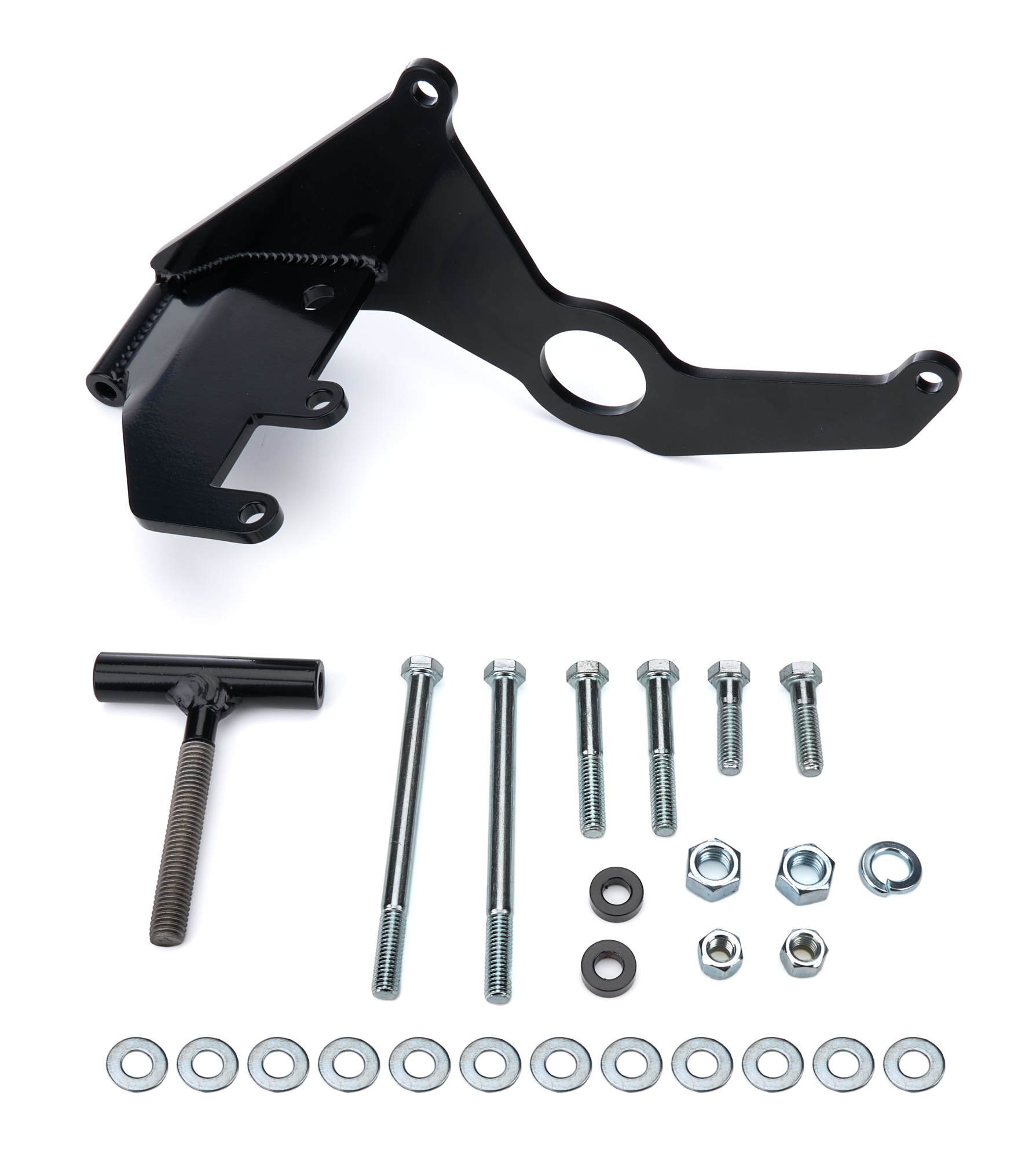 TUFF-STUFF — TUFF-STUFF A/C Compressor Bracket SBC Long Water Pump Blk