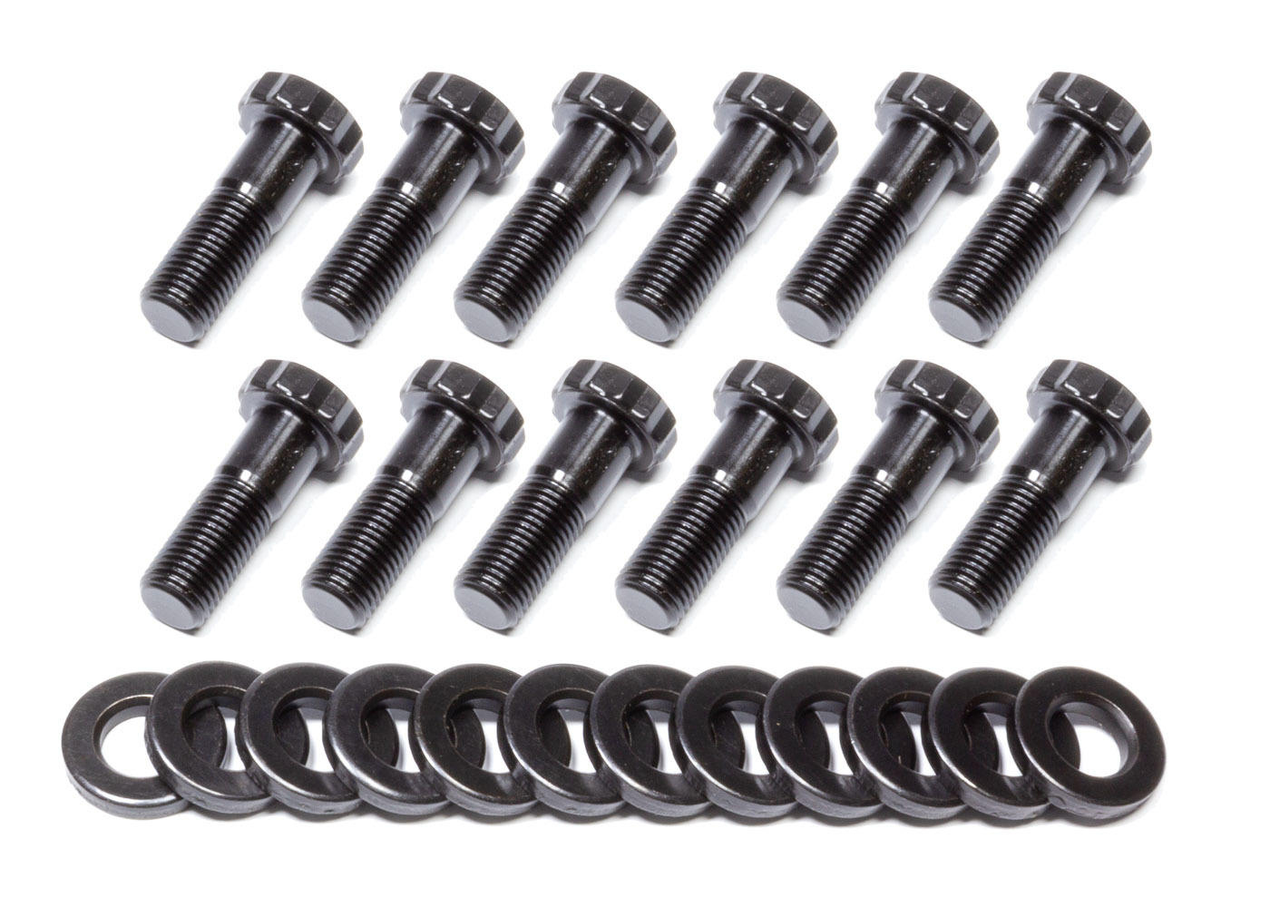 Tiger Quick Change 2055 - Ring Gear Bolt Kit, 3/8-24 in Thread, 1.312 in Long, 12 Point Head, Chromoly, Black Oxide, Mopar 7-1/4 in and 8-3/4 in, Kit