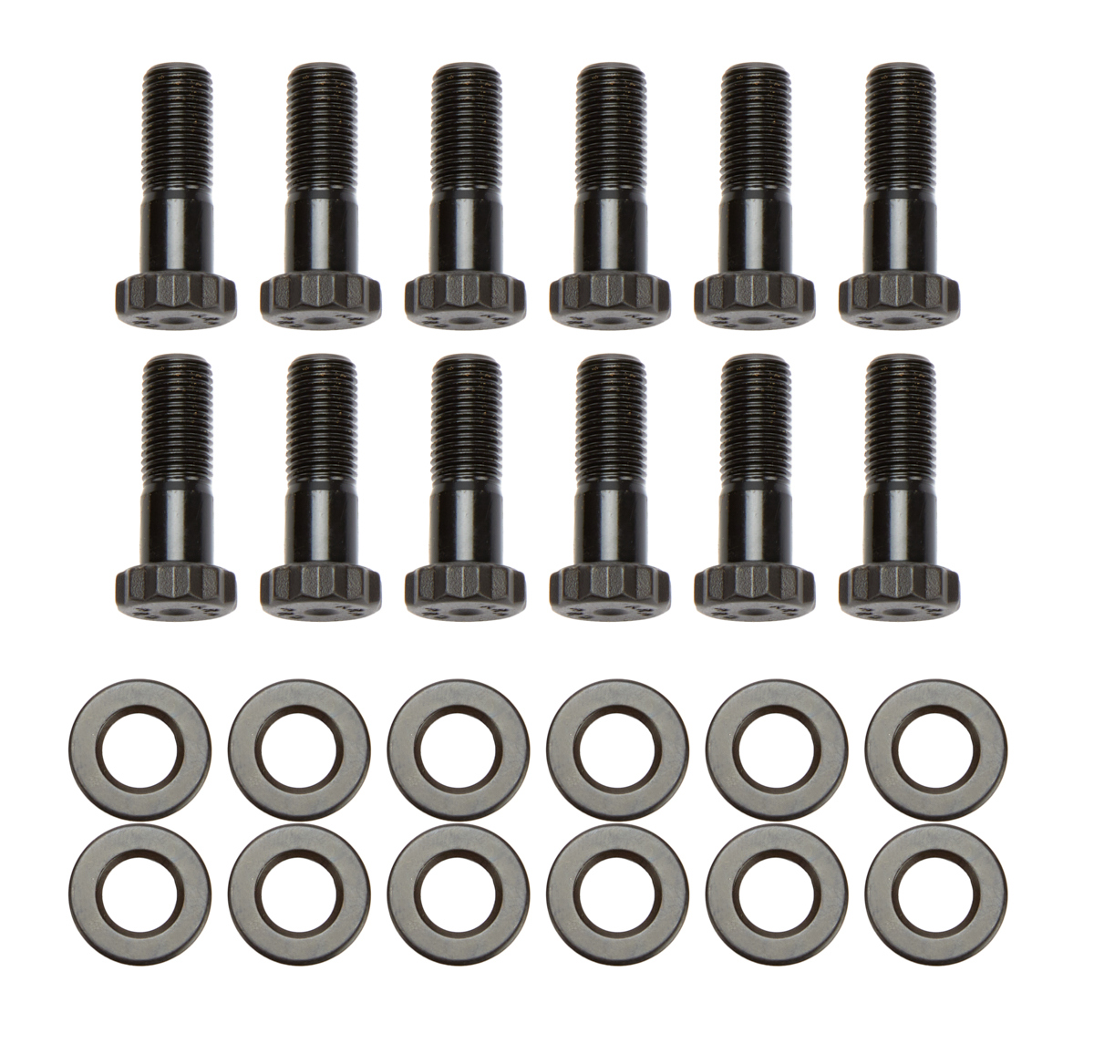 Tiger Quick Change 2055D Ring Gear Bolt Kit, 3/8-24 in Thread, 1.125 in Long, 12 Point Head, Chromoly, Black Oxide, Tiger Quick Change, Kit