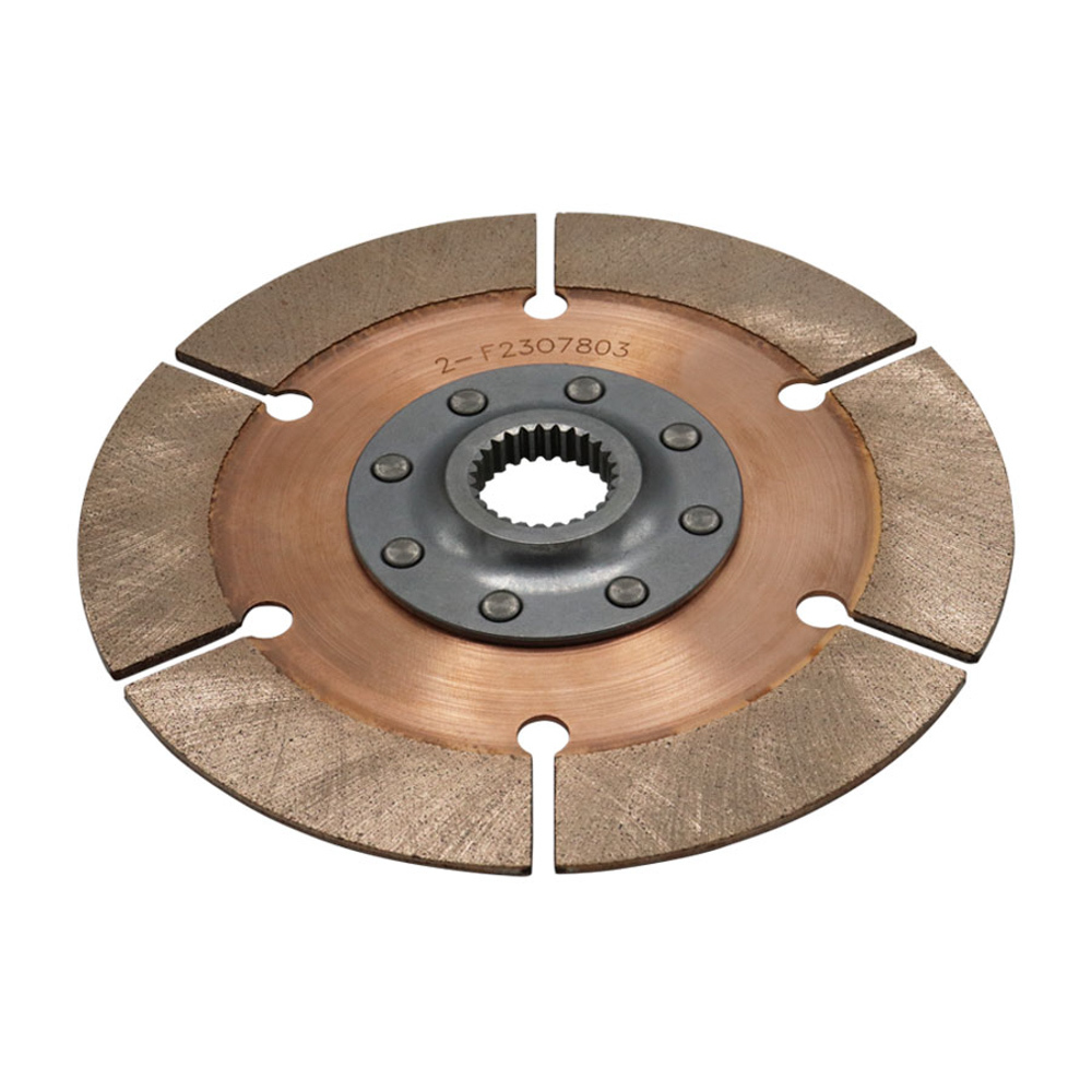 Tilton Engineering 64185-4-T-36 - Clutch Disc, Full Circle 8-Rivet, 7-1/4 in Diameter, 1-5/32 in x 26 Spline, Rigid Hub, Metallic, Tilton Clutches, Each
