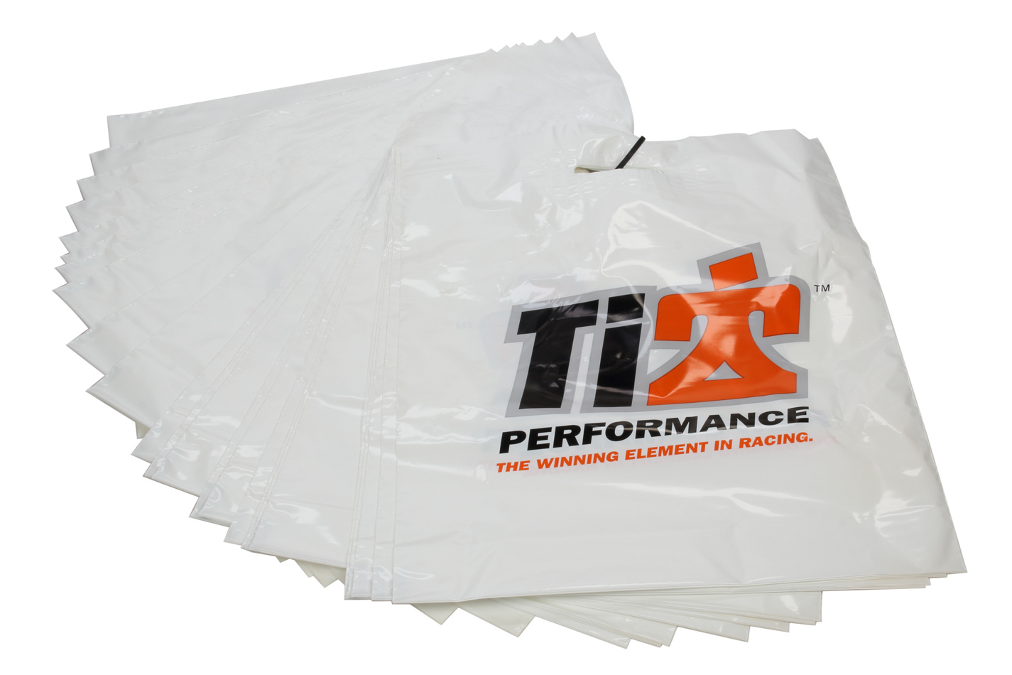Ti22 Performance 048 Plastic Bag, Ti22 Logo, 18 x 14-1/2 in, Plastic, Black, Set of 25