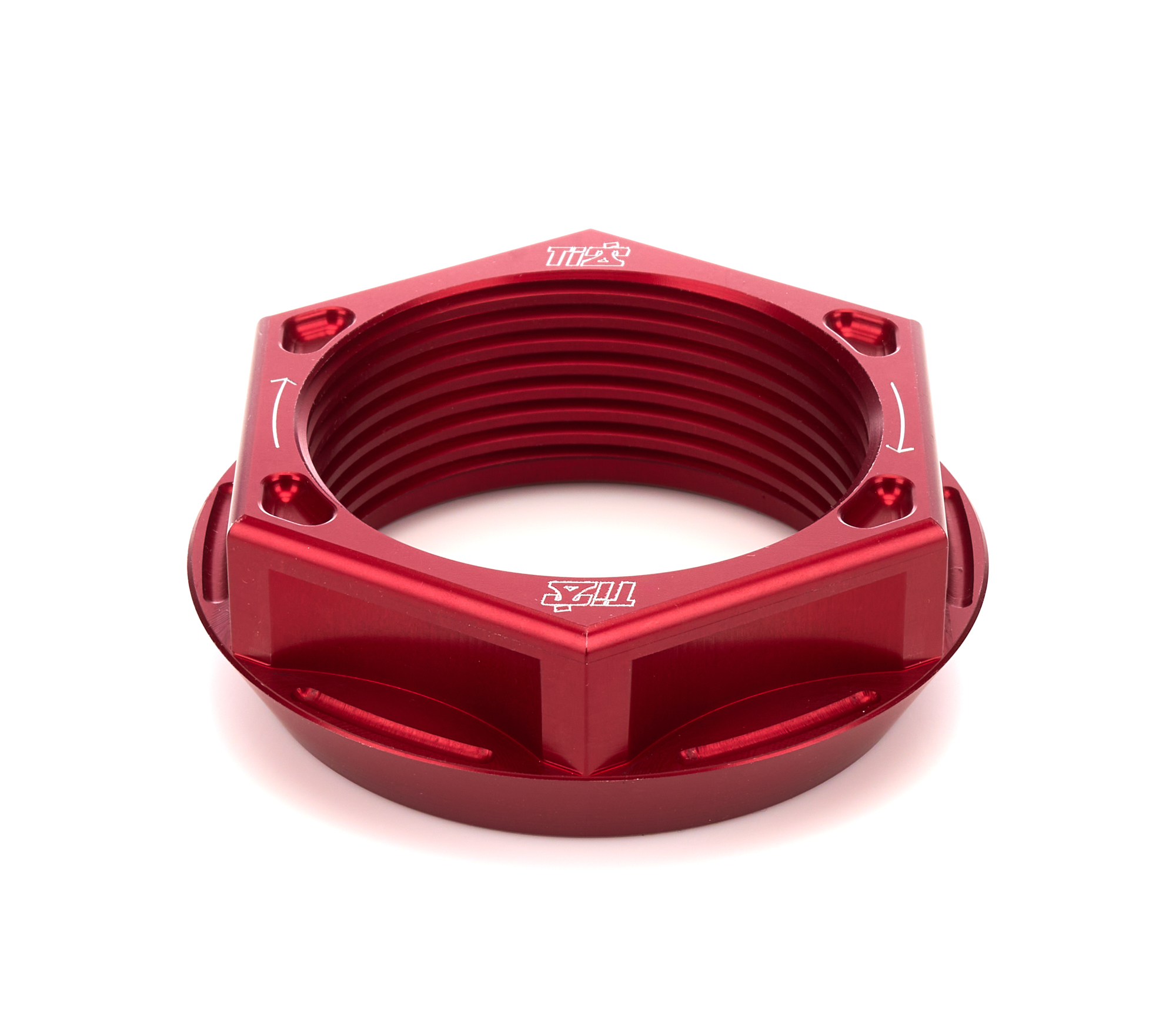 Ti22 PERFORMANCE — Ti22 PERFORMANCE Axle Nut RH Lightweight Aluminum Red