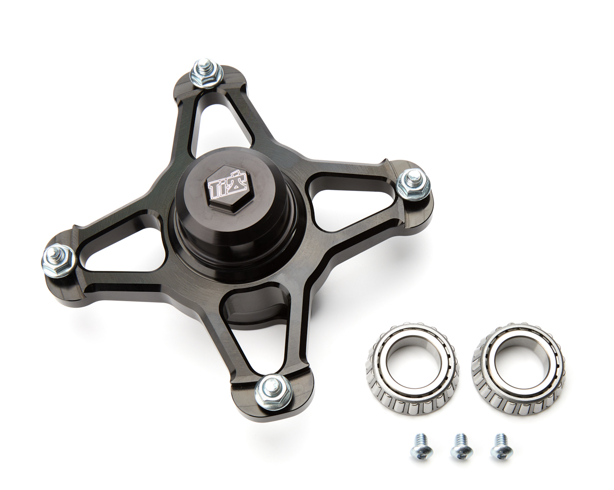 Wheel Hub - Front - Direct Mount - Driver Side - Standard Bearings - Aluminum - Black Anodized - Each