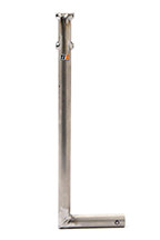 Pedal Lever - 16-3/4 in Long - 1 in OD - 5-1/4 in Wide Pedal - Titanium - Natural - Sprint Car - Each