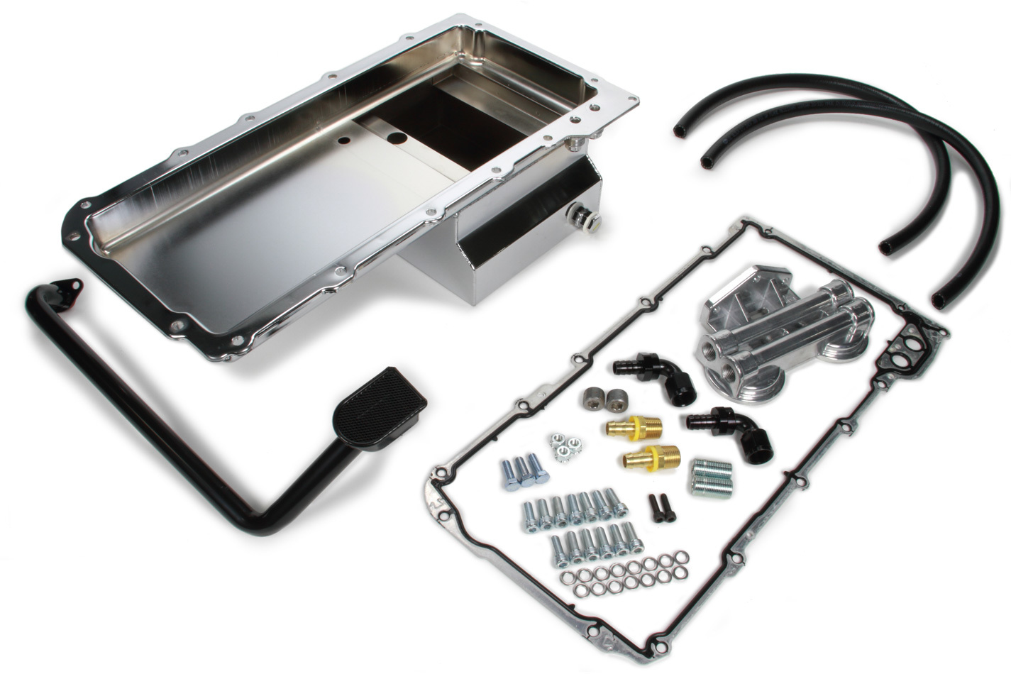 Trans Dapt 0185 - 67-69 Camaro Chrome LS Swap Oil Pan/Filter Kit
