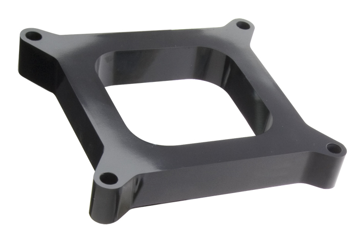 Trans Dapt 2180 Carburetor Spacer, 1/2 in Thick, Open Spacer, Gasket / Hardware Included, Plastic, Black, Each