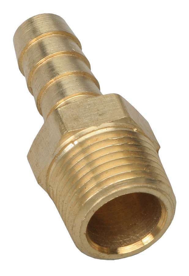 Trans Dapt 2269 Fitting, Adapter, Straight, 3/8 in NPT Male to 3/8 in Hose Barb, Brass, Each