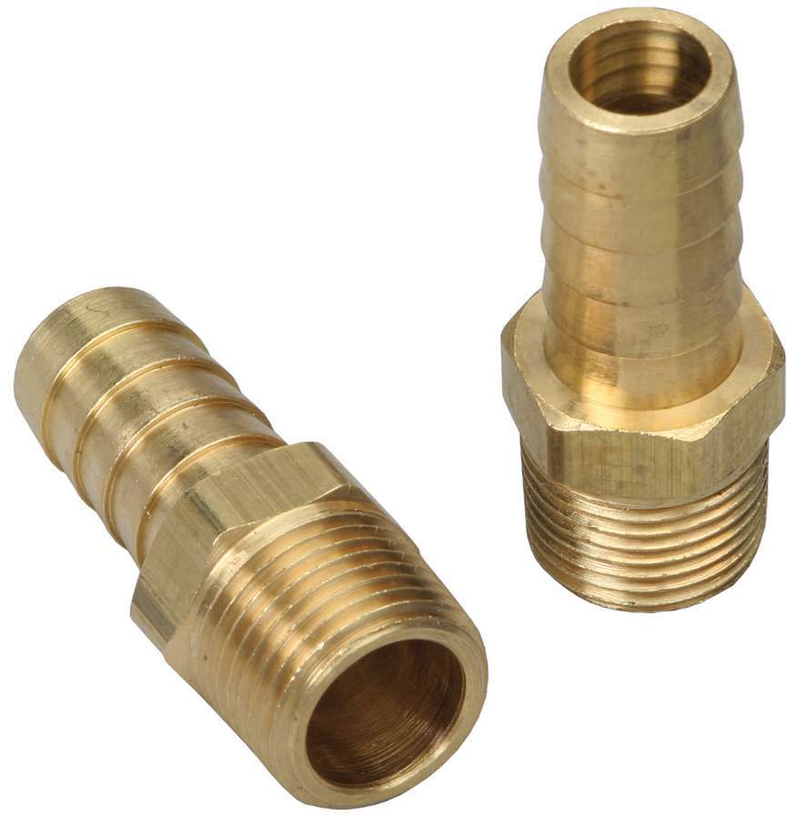 Trans Dapt 2272 Fitting, Adapter, Straight, 3/8 in NPT Male to 1/2 in Hose Barb, Brass, Pair
