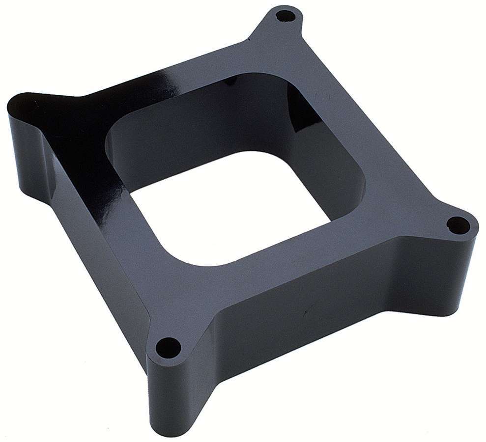 Trans Dapt 2461 Carburetor Spacer, 2 in Thick, Open, Square Bore, Gasket / Hardware Included, Phenolic, Black, Each