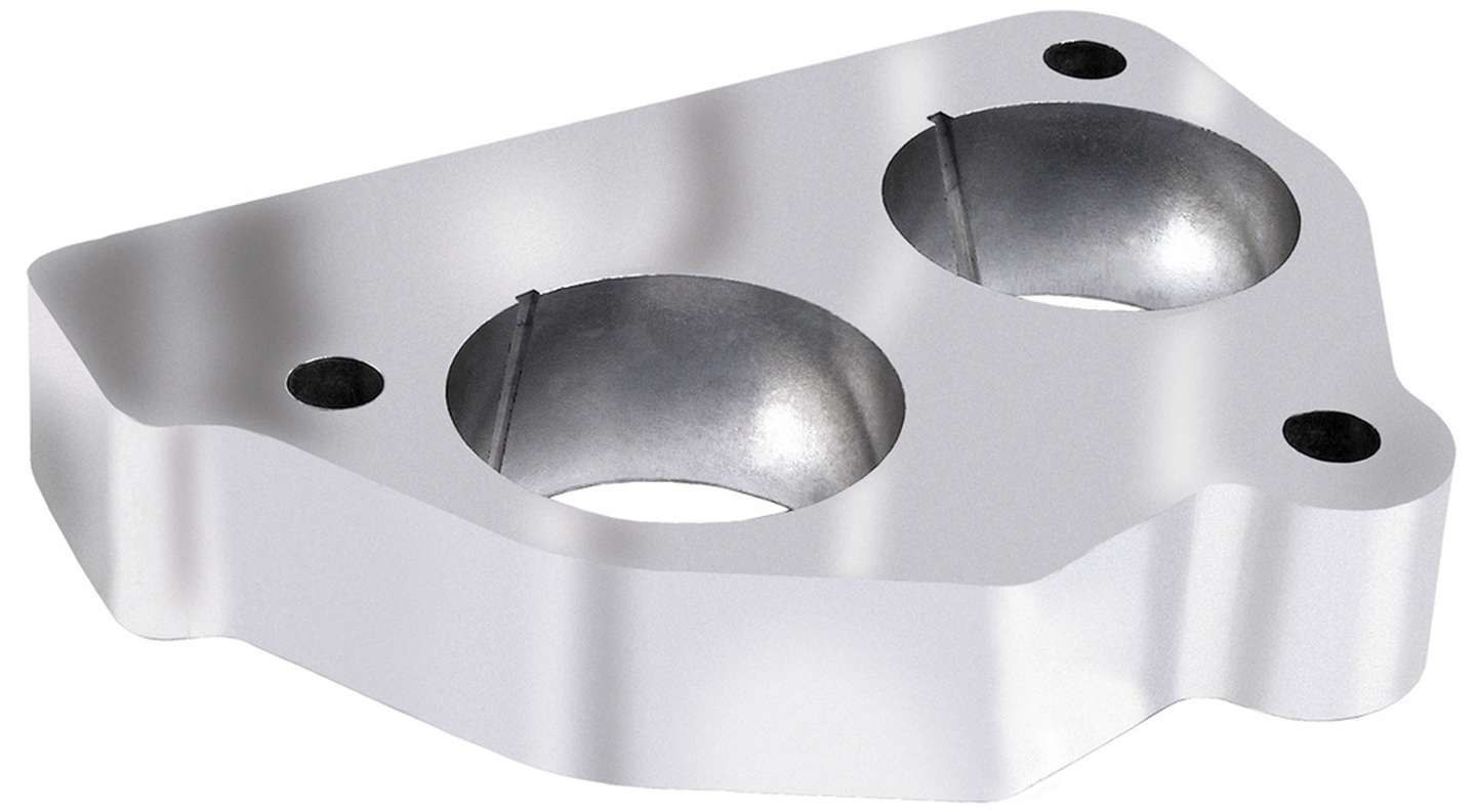 Trans Dapt 2533 Throttle Body Spacer, Swirl-Torque, 1 in Thick, Gasket / Hardware, Aluminum, Natural, Small Block Chevy / V6, GM Midsize SUV / Truck 1986-91, Each