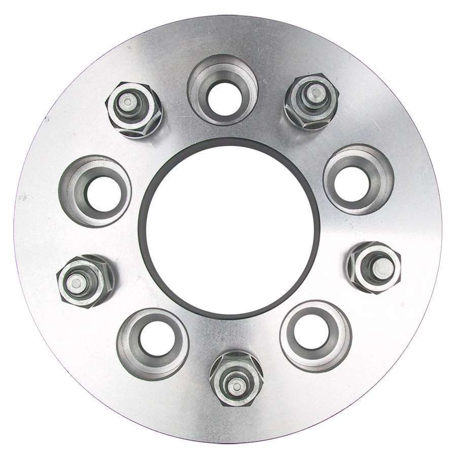 Trans Dapt 3608 Wheel Adapter, 5 x 4.50 in Hub to 5 x 4.75 in Wheel, 12 mm x 1.5 Stud Thread, 1-1/4 in Thick, Lug Nuts Included, Billet Aluminum, Pair