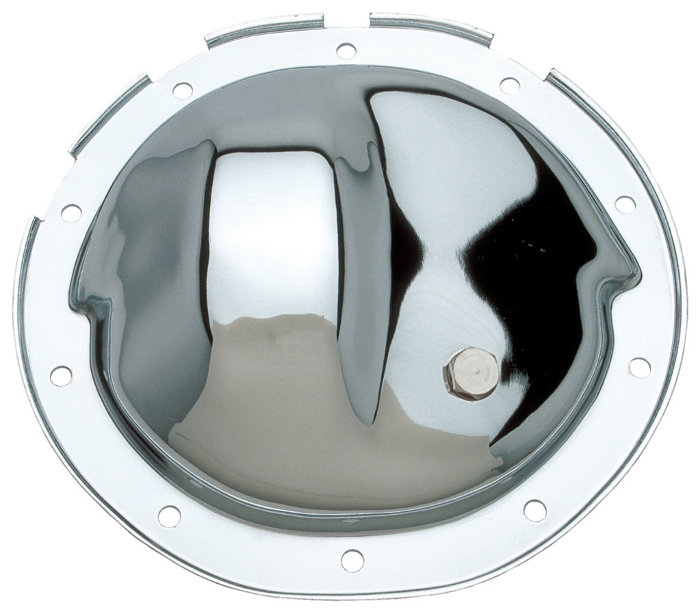 Trans Dapt 4135 Differential Cover, Steel, Chrome, 8.5 in, GM 10-Bolt, Each