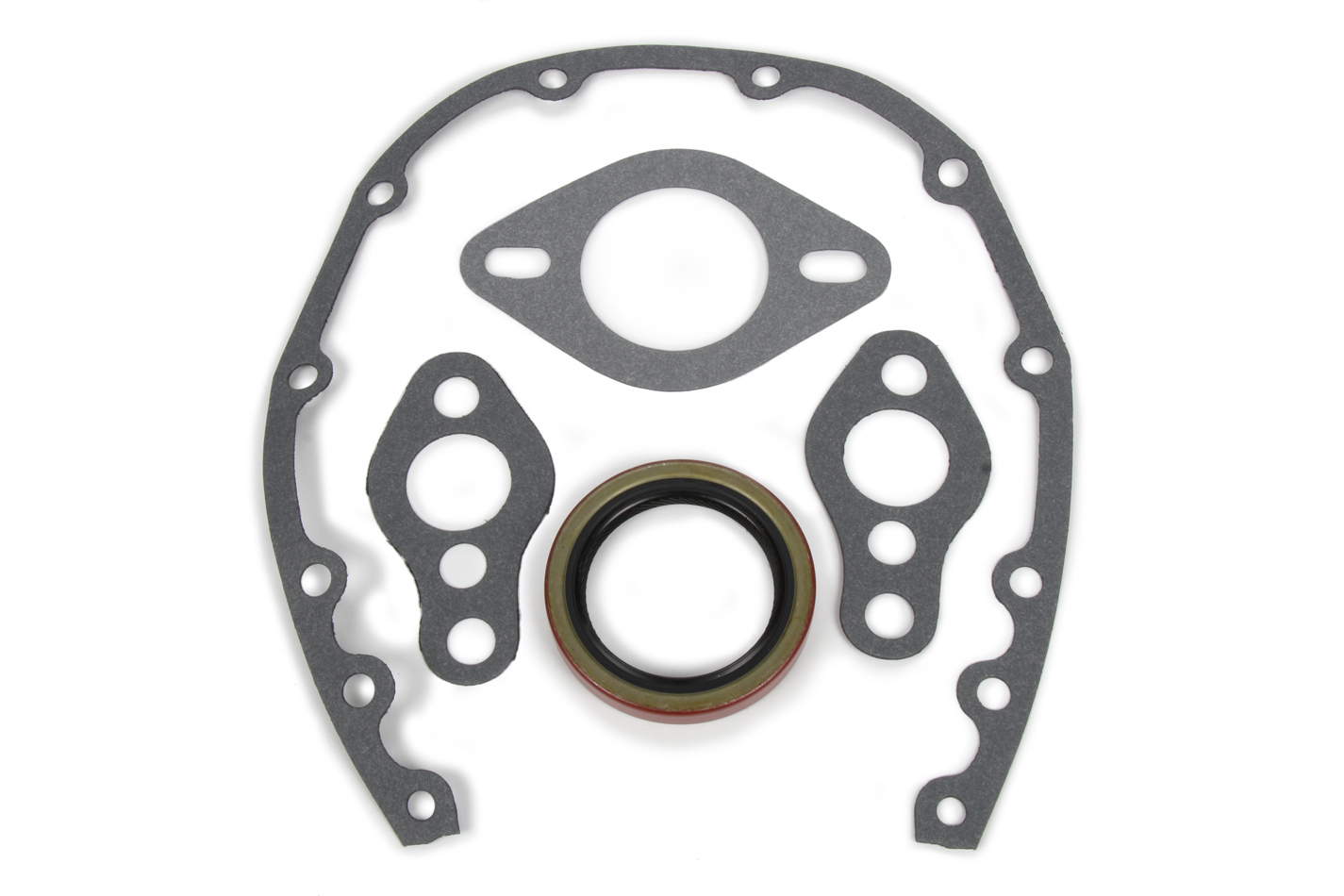 Trans Dapt 4364 Timing Cover Gasket, Seal Included, Composite, Small Block Chevy, Kit