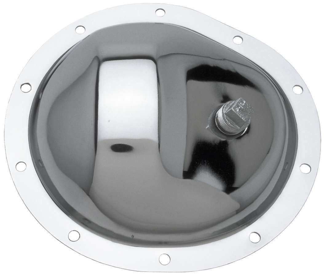 Trans Dapt 9069 Differential Cover, Steel, Chrome, Front Cover, 8.5 in, GM 10-Bolt, Each