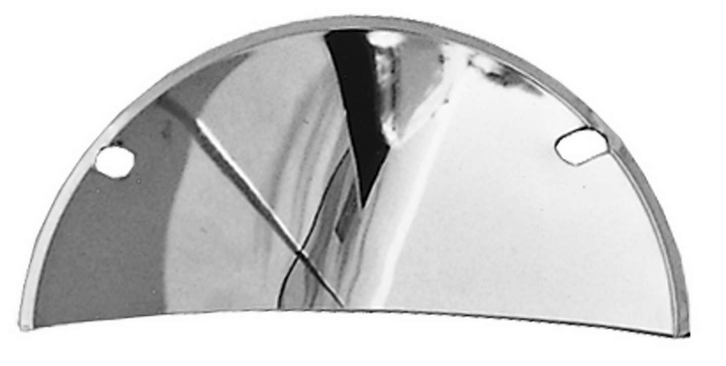 Trans Dapt 9512 Headlight Shield, 7-1/2 in Round, Steel, Chrome, Pair