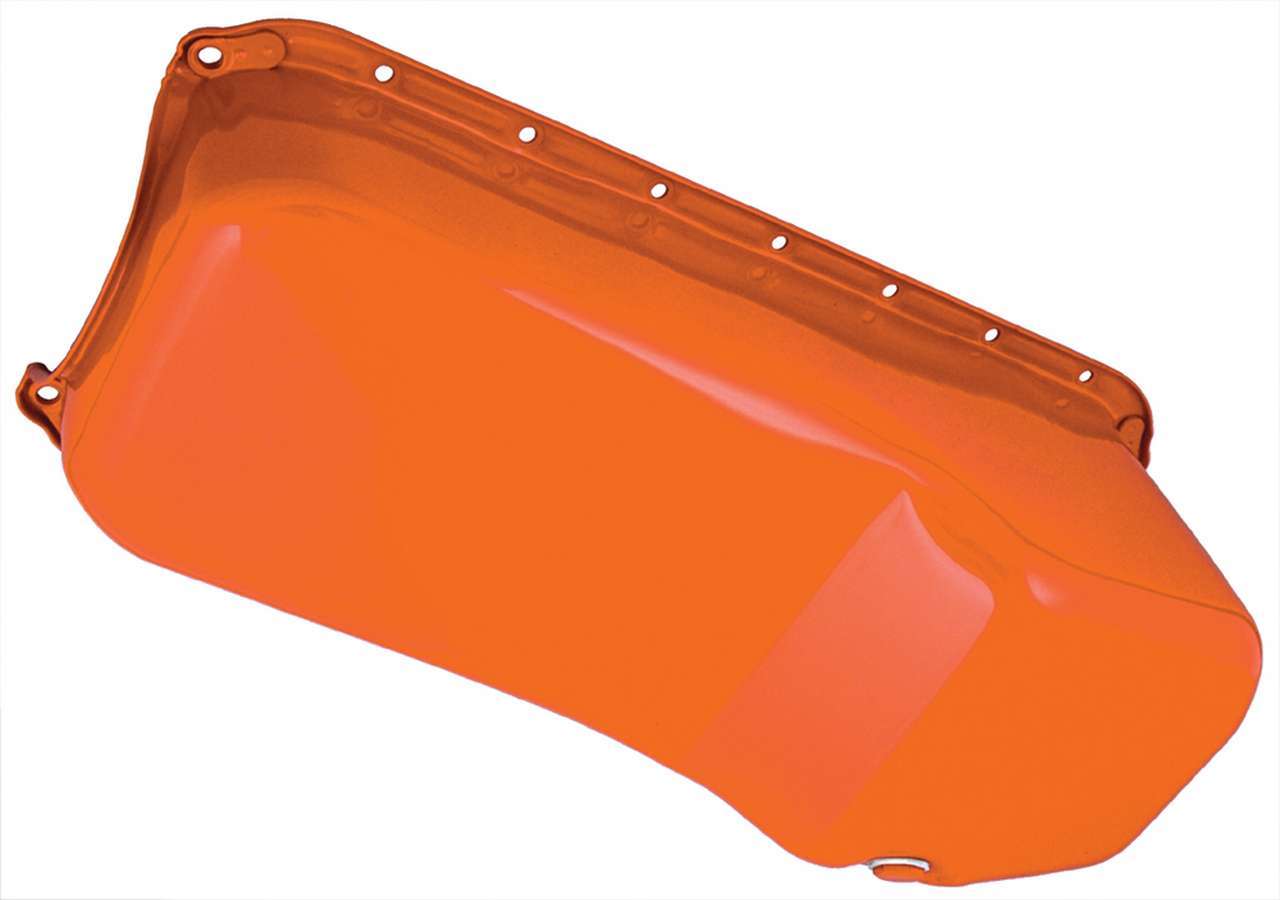 Early SBC Orange Oil Pan 