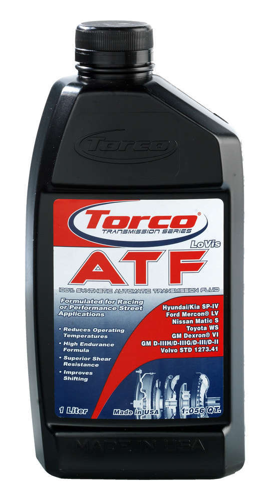 Torco A220065CE Transmission Fluid, ATF, Synthetic, 1 L Bottle, Each