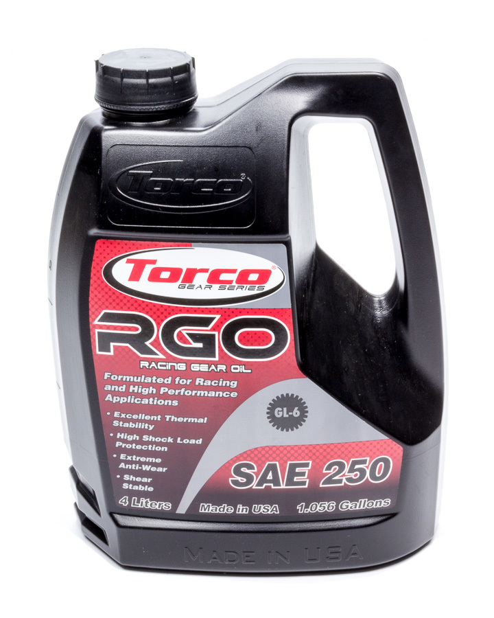 TORCO — TORCO RGO Racing Gear Oil 250- 4-Liter Bottle
