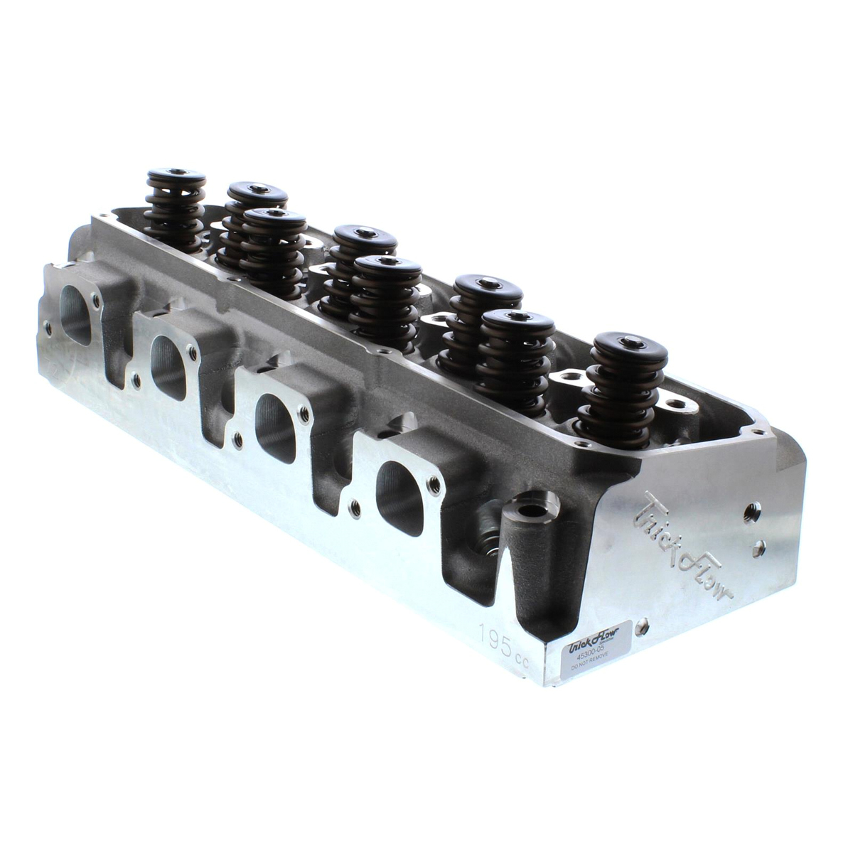 Trick Flow TFS-51617204-C00 Cylinder Head, Power Port, Assembled, 2.080 / 1.600 in Valves, 195 cc Intake, 72 cc Chamber, 1.550 in Springs, Aluminum, Ford Cleveland / Modified, Each