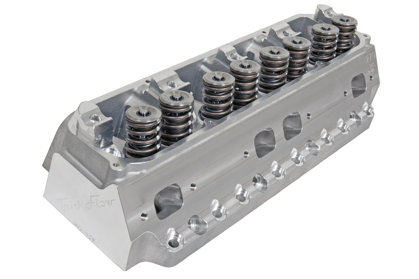 Trick Flow TFS-6161T784-C01 Cylinder Head, PowerPort, Assembled, 2.190 / 1.760 in Valves, 270 cc Intake, 78 cc Chamber, 1.560 in Springs, Aluminum, Mopar B / RB-Series, Each