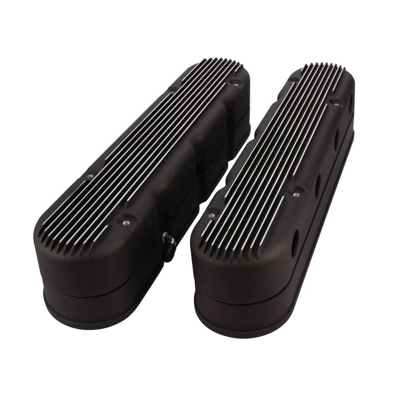 TOP STREET PERFORMANCE — TOP STREET PERFORMANCE LS 2pc Cast Aluminum VC Finned w/Billet Oil Fill