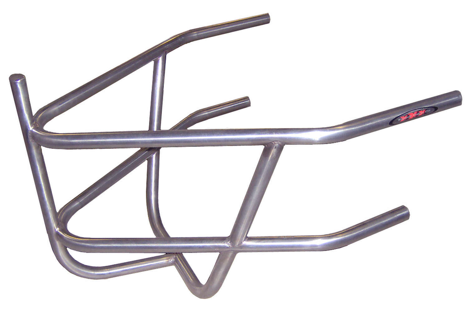 Triple X Race Components 600-BN-0006 Bumper, Post, Braces, Rear, 3/4 in Tube, Stainless, Natural, Triple X Mini, Each