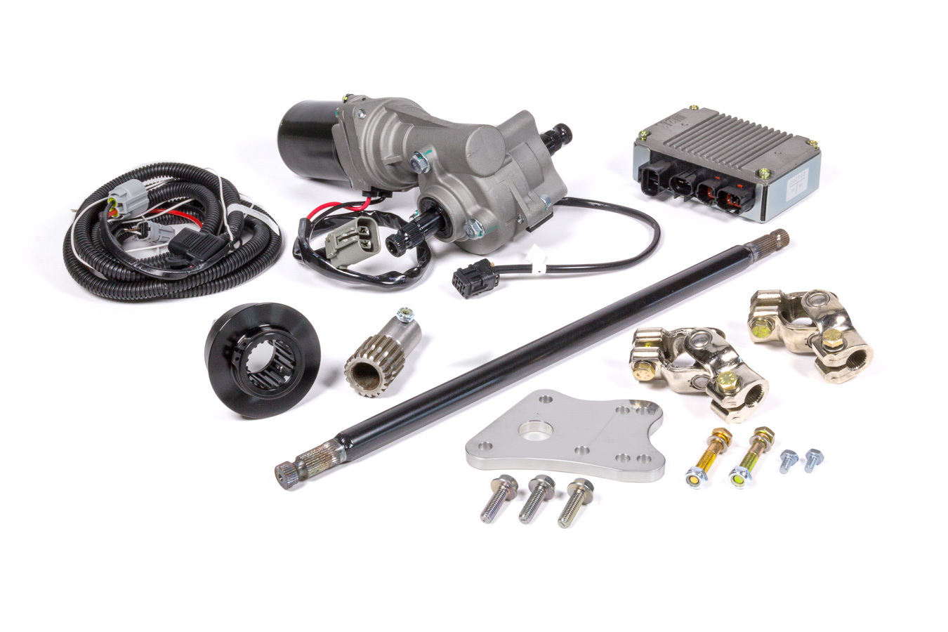 Triple X Race Components 600-ST-K5000 Electric Power Steering, Bracket / Control Box / Fasteners / Shaft / Quick Release / U-Joint / Wiring Kit, Mini Sprint, Kit