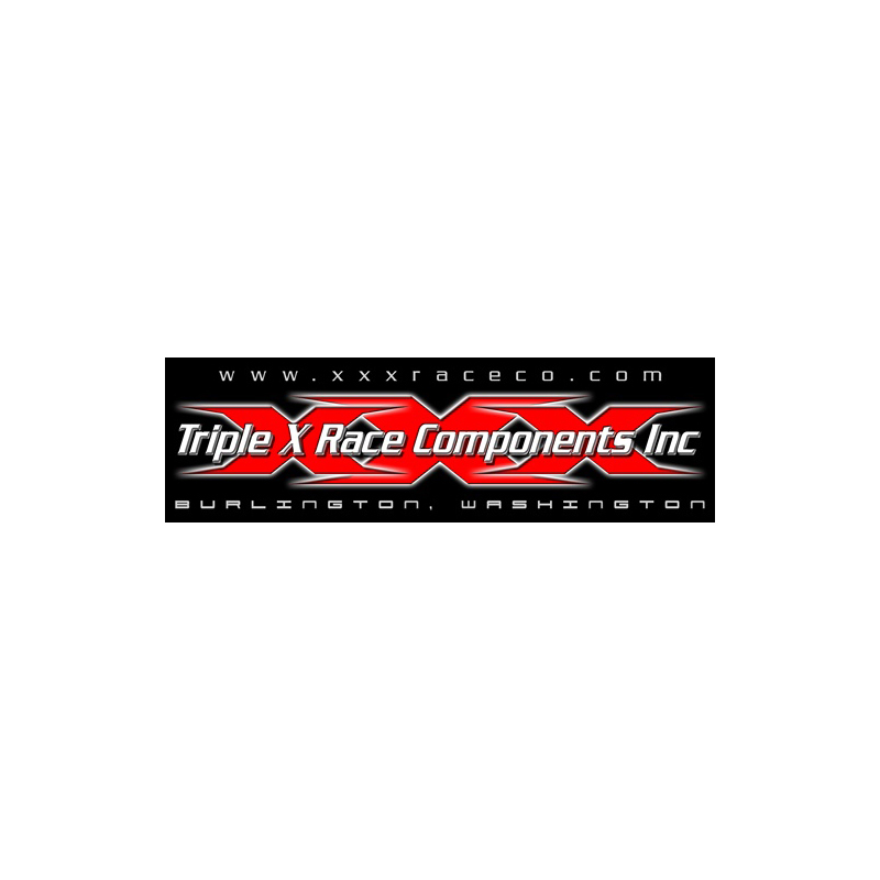 TRIPLE X RACE COMPONENTS Triple X Decal 3x10  P/N - AV-0001