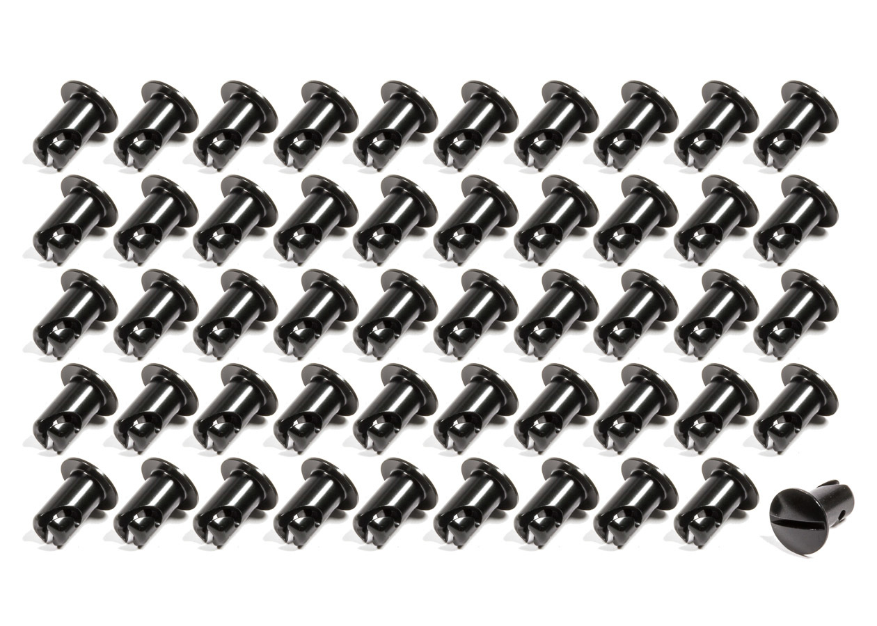 TRIPLE X RACE COMPONENTS — TRIPLE X RACE COMPONENTS Oval Head Button Alum Black .500 Long 50 Pack