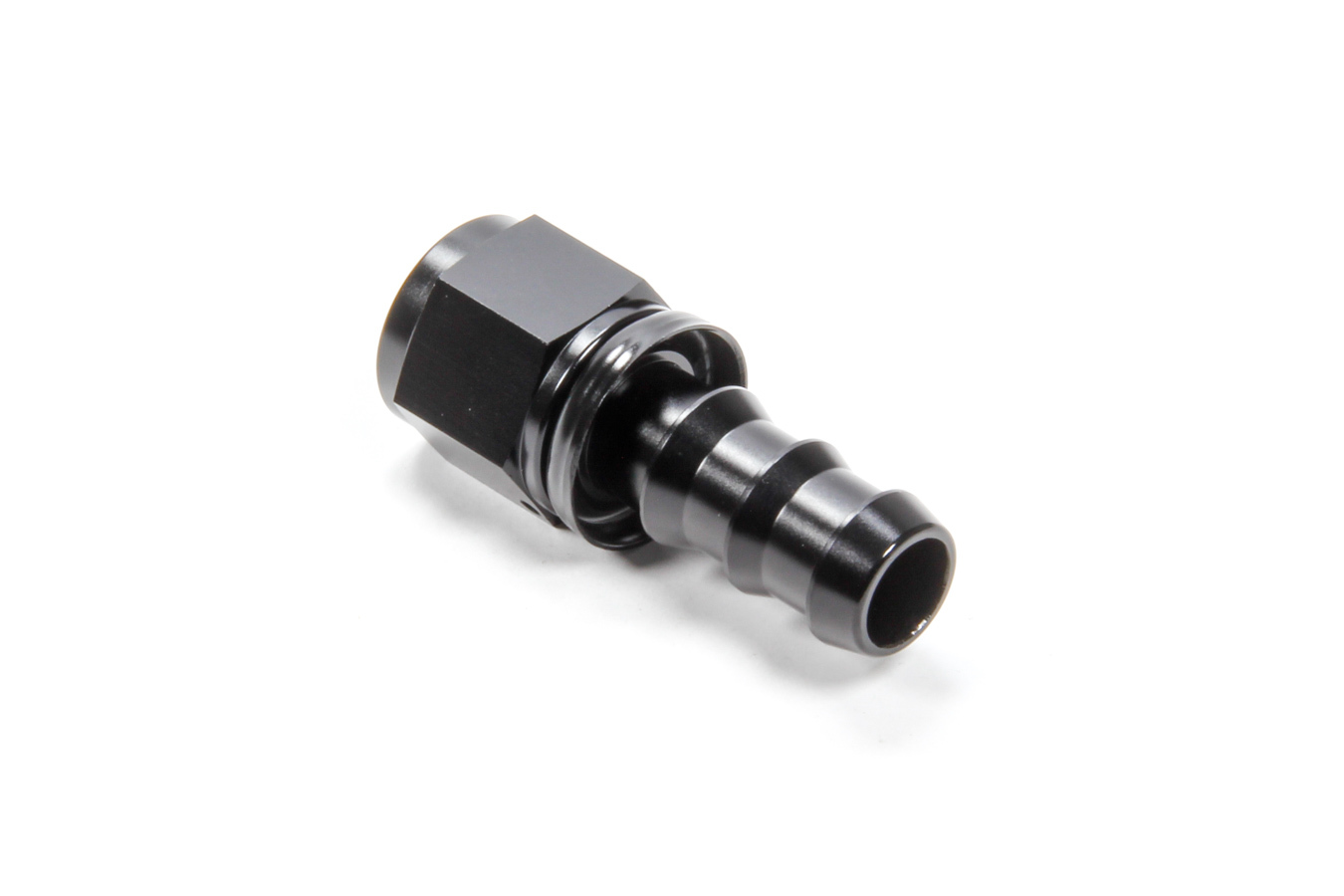 Triple X Race Components HF-10010-BLK Fitting, Hose End, Straight, 10 AN Hose Barb to 10 AN Female, Aluminum, Black Anodized, Each