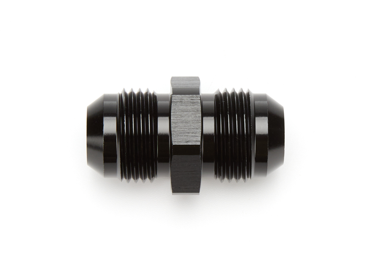 Fitting - Adapter - Straight - 10 AN Male to 10 AN Male - Aluminum - Black Anodized - Each