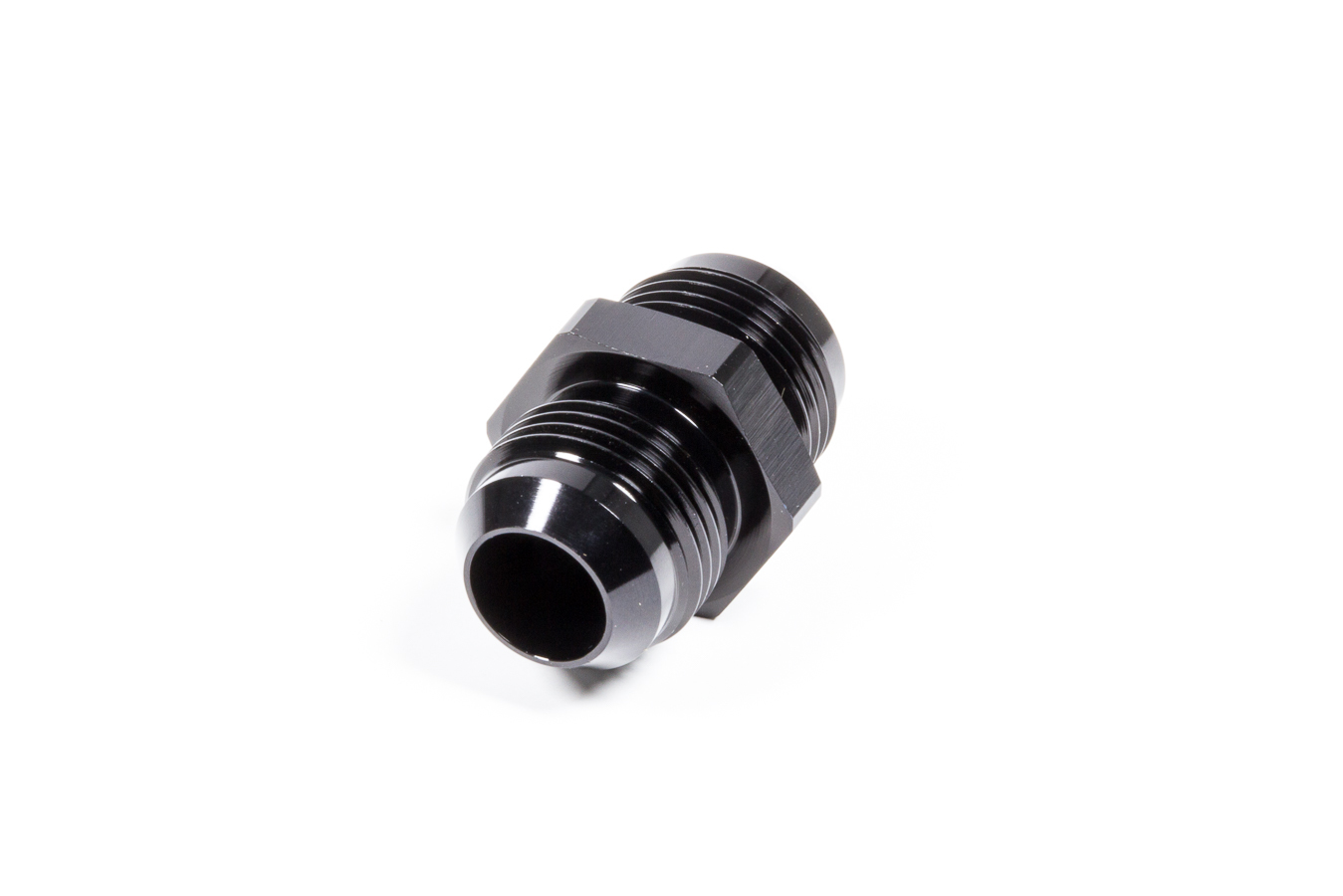 Triple X Race Components HF-32012-BLK Fitting, Adapter, Straight, 12 AN Male to 12 AN Male, Aluminum, Black Anodized, Each