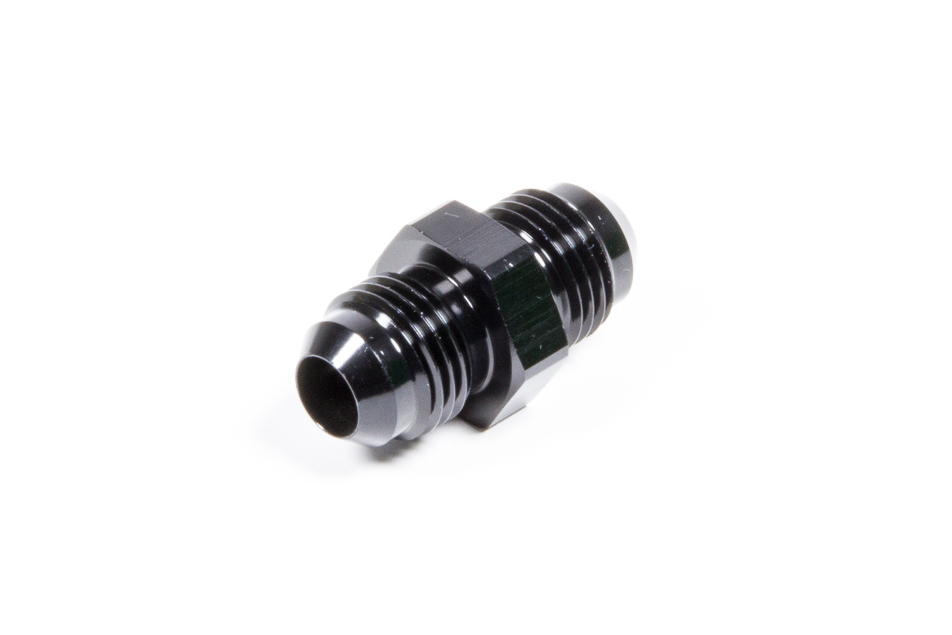 Fitting - Adapter - Straight - 6 AN Male to 6 AN Male - Aluminum - Black Anodized - Each