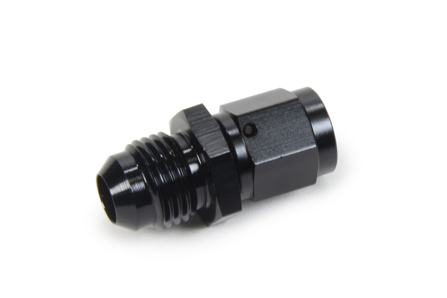 Triple X Race Components HF-38306-BLK Fitting, Adapter, Straight, 4 AN Female to 6 AN Male, Swivel, Aluminum, Black Anodized, Each